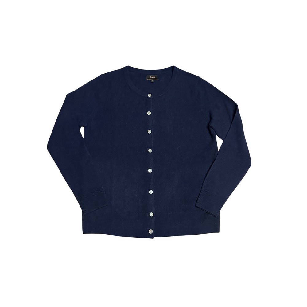 Quince Mongolian Cashmere Cardigan SweaterTRUE NAVY Medium
